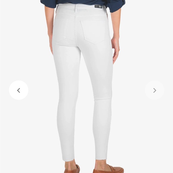 New with Tags Kut from the Kloth size 2 white denim Mia Toothpick Skinny - Picture 2 of 16